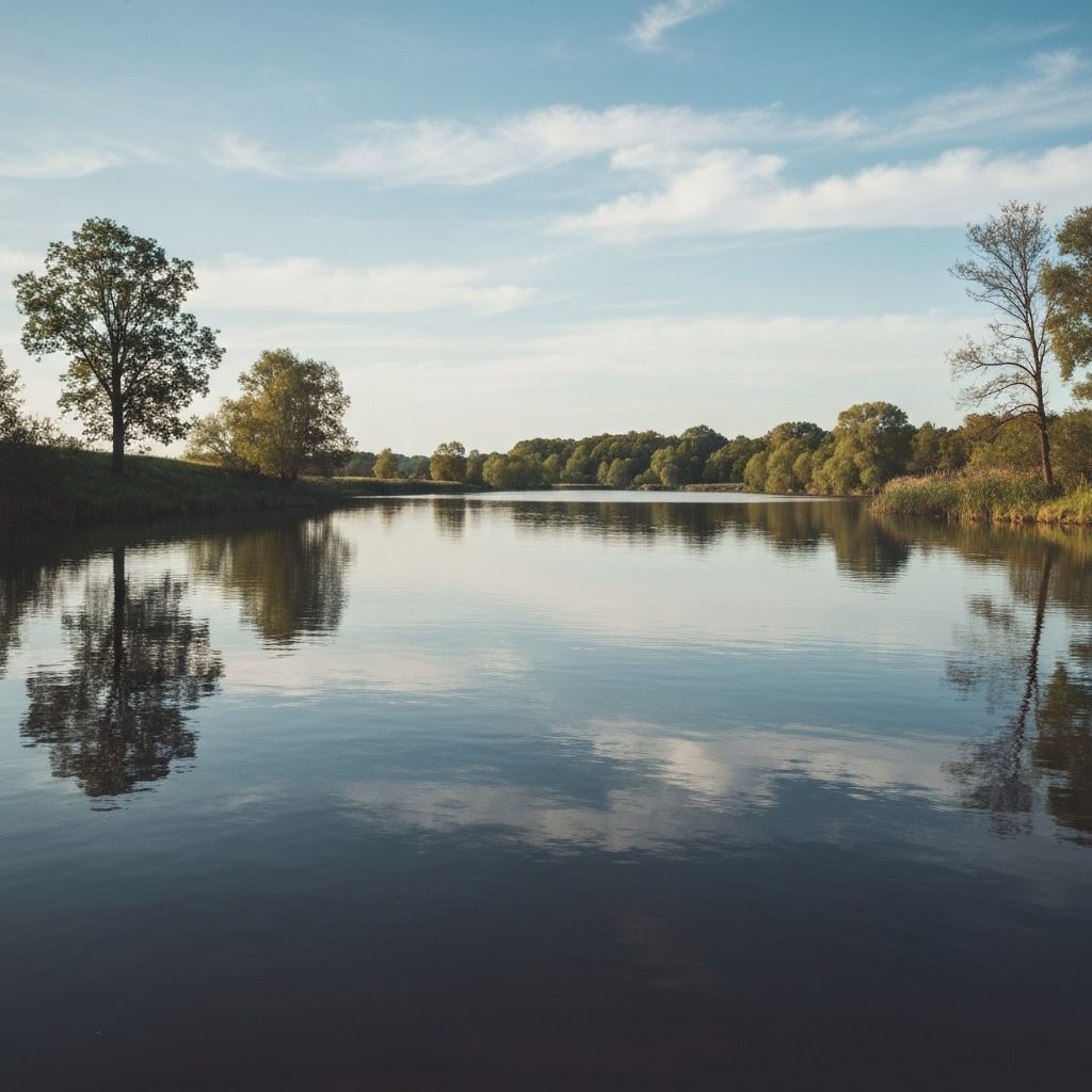 Peaceful water scene